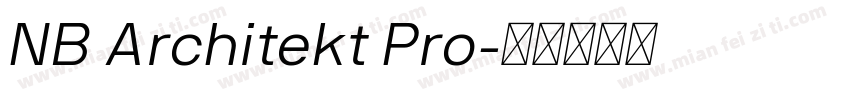 NB Architekt Pro字体转换
